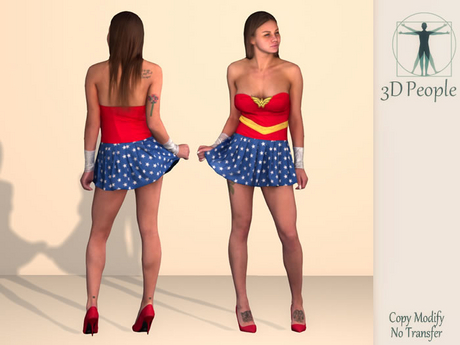 Second Life Marketplace - 3D People - Sexy People - Wonder Girl (3 LI)